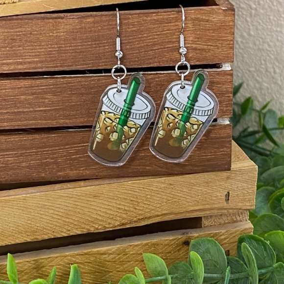 Wholesale Coffee Themed Earrings Market Lot! - Picture 10 of 12